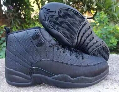 Women Air Jordan Shoes 12 All Black